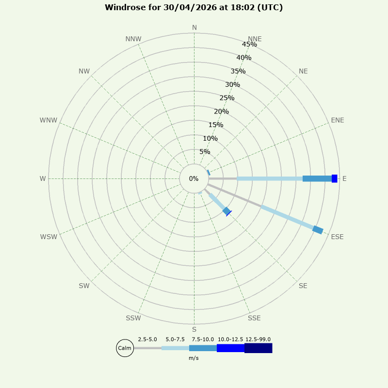 Windrose for today