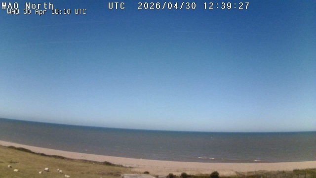 Looking north out to sea