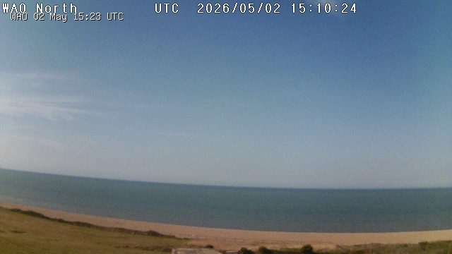 Looking north out to sea